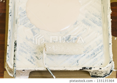 White paint with essentials equipment White paint with essentials equipment 133135364
