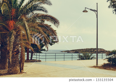 Isla Plana town beach in Spain Isla Plana town beach in Spain 133135504