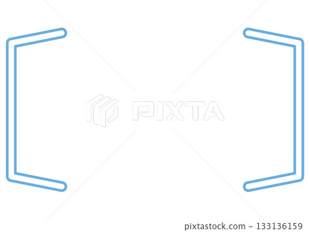 Technology data border light blue modern bracket frame 133136159