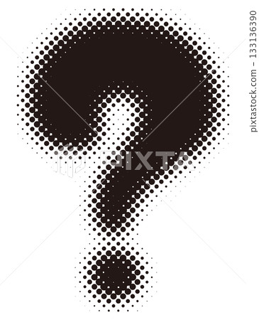 問號半色調黑色問號插圖 133136390