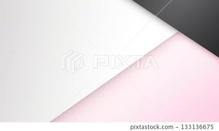 Modern abstract geometric color block layered background, copy space 133136675