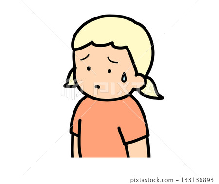 Troubled blonde girl Troubled blonde girl 133136893