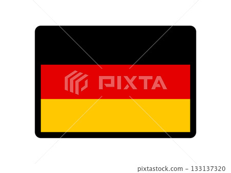 簡單的德國國旗圖標 133137320