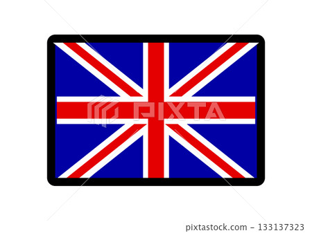 簡單的英國國旗圖標 133137323