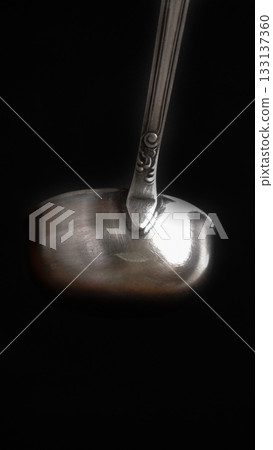 Kitchen ladle made of nickel silver. Kitchen ladle made of nickel silver. 133137360