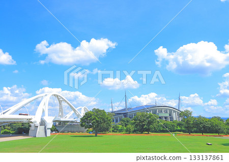 愛知縣豐田市的豐田大橋和豐田體育場 133137861