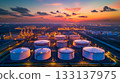 Storage tank of chemical products oil and gas petrol industrial. 133137975