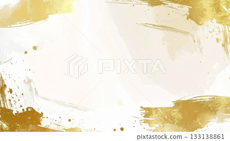 白色和金色優雅背景插圖 133138861