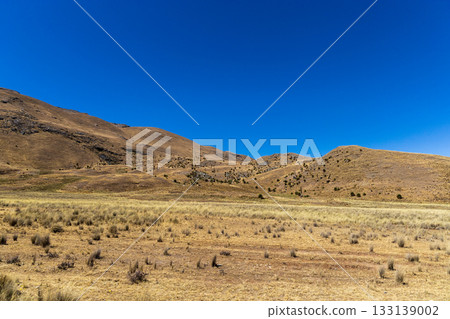 View of the Andes Mountains in the Ancash region. 133139002