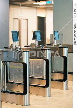 Facial recognition smart gate channel 133139116