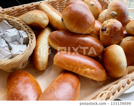 Hotel rolls and raisin bread Hotel rolls and raisin bread 133139899
