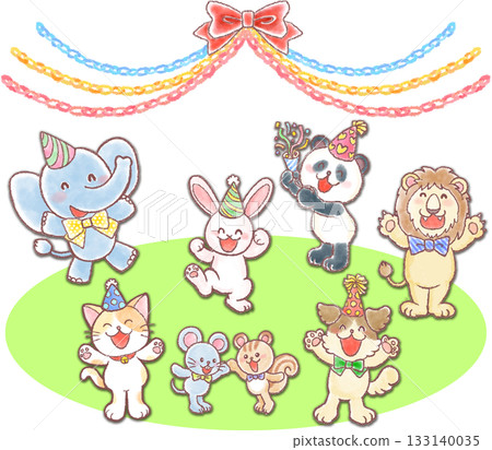 Cute animal party_party decorations Cute animal party_party decorations 133140035