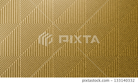 Textured metallic geometric pattern material - Gold Textured metallic geometric pattern material - Gold 133140332