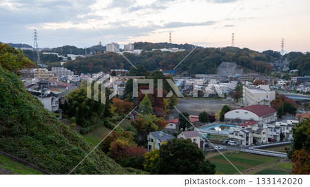 A view of Seiseki Sakuragaoka and the residential area along Kawasaki Kaido from a good vantage point for the night view 133142020