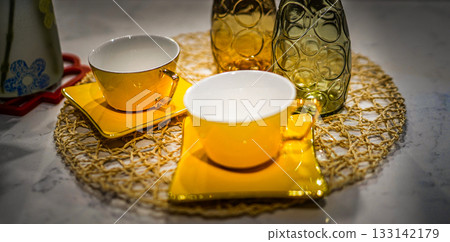 Yellow teacup Yellow teacup 133142179