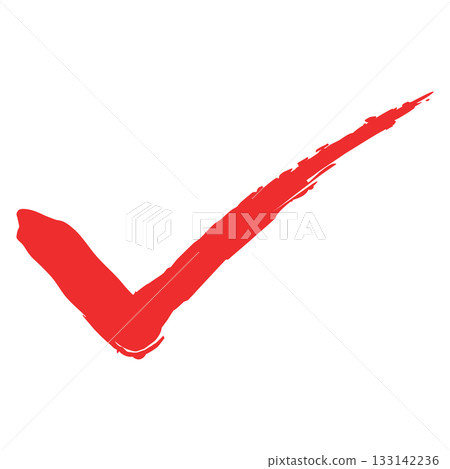 A line drawing check mark drawn with a Japanese brush pen. A simple check mark icon for UI written with a brush. A line drawing check mark drawn with a Japanese brush pen. A simple check mark icon for UI written with a brush. 133142236