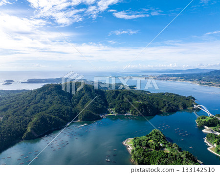 氣仙沼大橋和氣仙沼大島（宮城縣氣仙沼市） 133142510