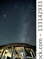 Starry Sky and Ruins, Ruins of an abandoned factory and a starry sky 133142933
