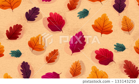 秋葉、蘑菇和橡實在米色畫布上輕輕飄動,構成一幅渾然一體的圖案。 秋葉、蘑菇和橡實在米色畫布上輕輕飄動,構成一幅渾然一體的圖案。 133143250