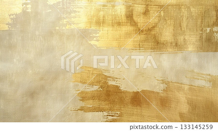 Gold leaf background illustration "AI generated image" 133145259