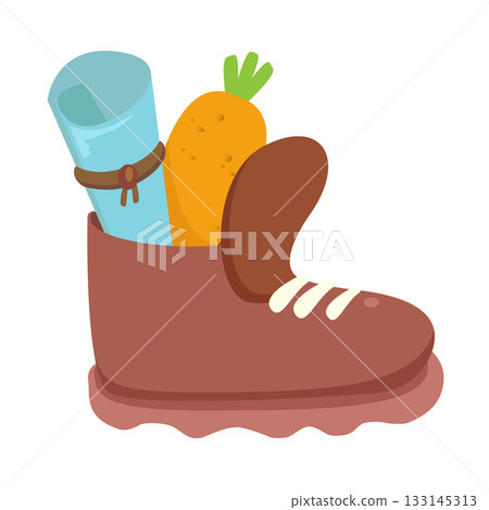 Winter Childrens boot with carrot and letter for St. Nicholas day inside, symbol of Sinterklaas. Sinterklaas cartoon hand drawn shoes with carrot and scroll. Saint Nicholas Day Dutch Holiday Poster Winter Childrens boot with carrot and letter for St. Nicholas day inside, symbol of Sinterklaas. Sinterklaas cartoon hand drawn shoes with carrot and scroll. Saint Nicholas Day Dutch Holiday Poster 133145313