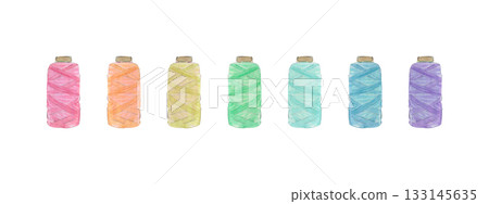 Watercolor illustration a sew kit. Suitable for a studio or school, as well as for a designer . Embroidery . Sew Watercolor illustration a sew kit. Suitable for a studio or school, as well as for a designer . Embroidery . Sew 133145635