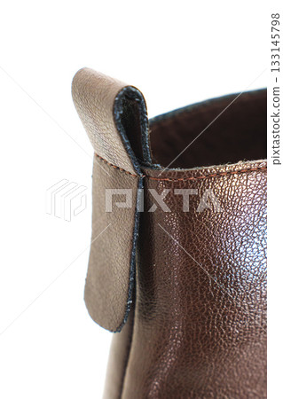 Stylish leather boot with unique design detail 133145798