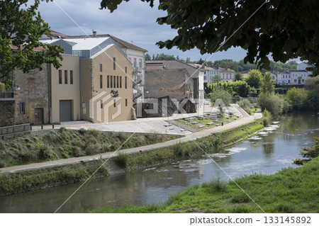Cafe Music a performance hall in Mont de Marsan, France near the river Cafe Music a performance hall in Mont de Marsan, France near the river 133145892