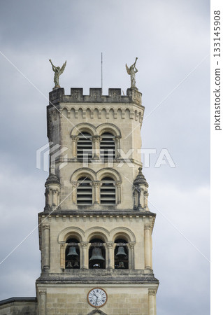Majestic basilica of notre-dame-de-buglose in saint-vincent-de-paul, france 133145908