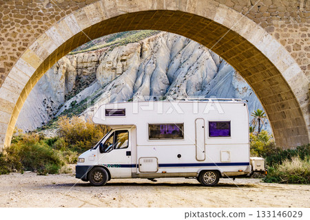 Caravan in Tabernas desert, Spain 133146029