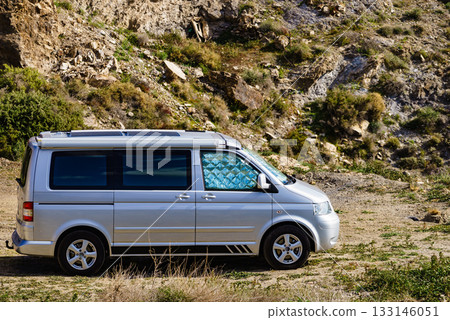 Caravan camping on nature Caravan camping on nature 133146051