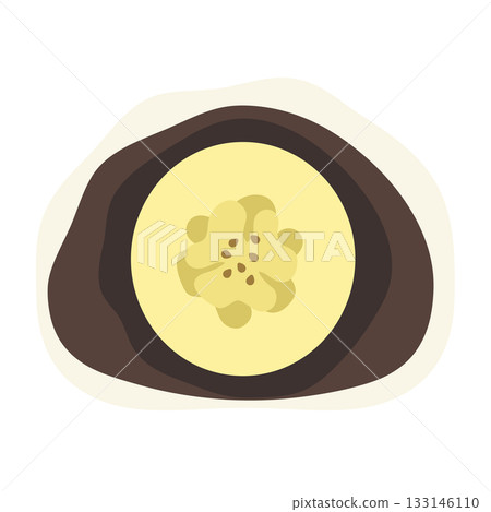 Fruit Daifuku (Banana) Illustration 133146110
