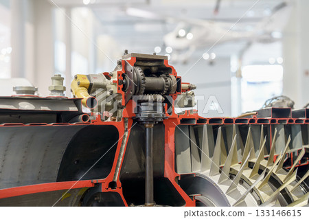 engine and other parts visible in car engine and other parts visible in car 133146615