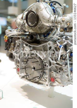 engine and other parts visible in car engine and other parts visible in car 133146627