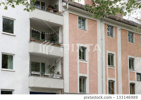 facade of a modern building facade of a modern building 133146989