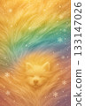 abstract background with a unicorn 133147026
