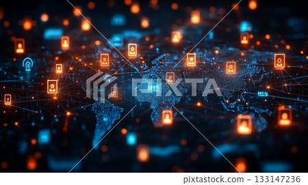 Global Connectivity: Futuristic Network of Profiles Spanning the Digital World 133147236