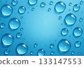 Abstract blue background with water drops Abstract blue background with water drops 133147553