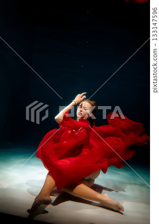 Oceanic actress expressive, Spectacular red costume storytelling Oceanic actress expressive, Spectacular red costume storytelling 133147596