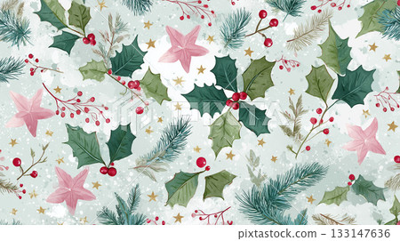 Seamless pattern wallpaper 133147636