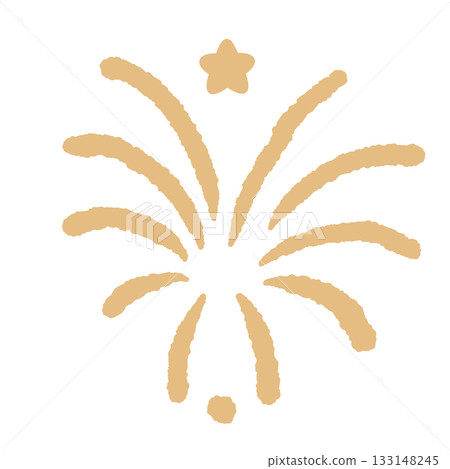 Minimal firework burst illustration with star detail warm festive New Year celebration Scandinavian hygge decor soft neutral aesthetic Minimal firework burst illustration with star detail warm festive New Year celebration Scandinavian hygge decor soft neutral aesthetic 133148245