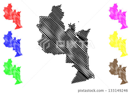 Aboriginal Shire of Lockhart River (Commonwealth of Australia, Queensland state) map vector illustration, scribble sketch Lockhart River map Aboriginal Shire of Lockhart River (Commonwealth of Australia, Queensland state) map vector illustration, scribble sketch Lockhart River map 133149246
