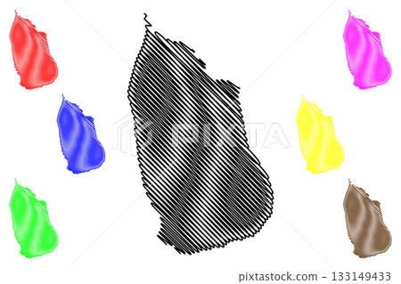 Aboriginal Shire of Pormpuraaw (Commonwealth of Australia, Queensland state) map vector illustration, scribble sketch Pormpuraaw map Aboriginal Shire of Pormpuraaw (Commonwealth of Australia, Queensland state) map vector illustration, scribble sketch Pormpuraaw map 133149433