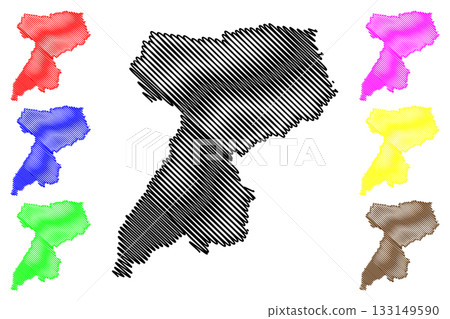 Southern Downs Region (Commonwealth of Australia, Queensland state) map vector illustration, scribble sketch Southern Downs map Southern Downs Region (Commonwealth of Australia, Queensland state) map vector illustration, scribble sketch Southern Downs map 133149590