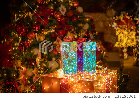 Christmas decorations and Christmas tree illuminations Christmas decorations and Christmas tree illuminations 133150301