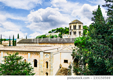 Monastery of Sant Pere de Galligants in Girona, Catalonia, Spain 133150569