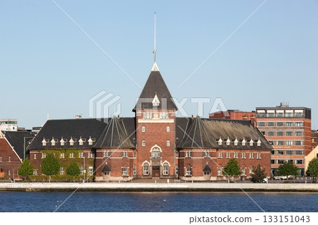 View of the ancient custom house in Aarhus, Denmark View of the ancient custom house in Aarhus, Denmark 133151043
