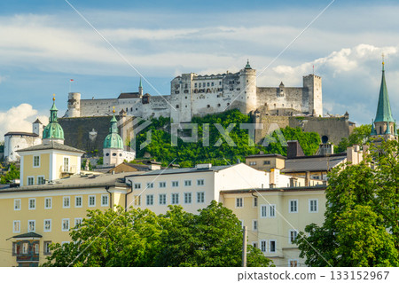 Salzburg Old Town and Hohensalzburg Fortress. Austria 133152967