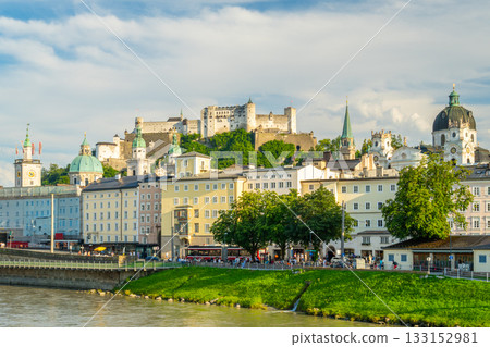 Salzburg Old Town and Hohensalzburg Fortress. Austria 133152981