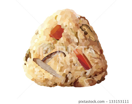 1 cooked rice ball 1 cooked rice ball 133153111